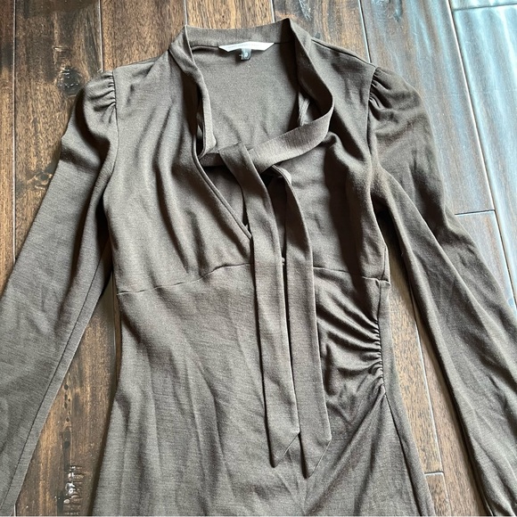 Diane von Fusterbeg midi dress in brown size 8 - Picture 4 of 9